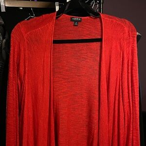 Torrid Red Open Cardigan Preloved -3x